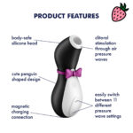 Satisfyer PRO Penguin - Sugador e Estimulador de Clitóris com Ondas de Pressão à Prova D’Água