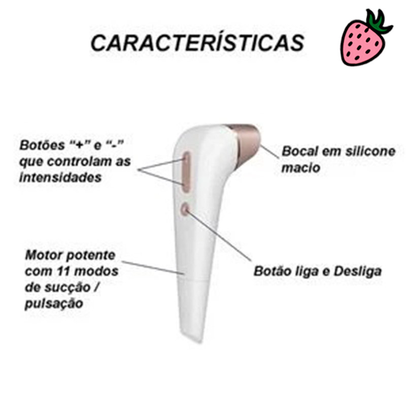 Satisfyer Number 2 - Sugador e Estimulador de Clitóris com Ondas de Pressão à Prova D’Água Satisfyer Number 2 - Sugador e Estimulador de Clitóris com Ondas de Pressão à Prova D’Água