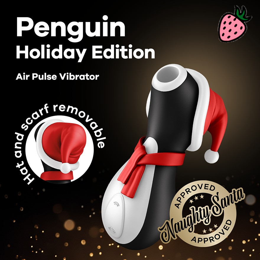 Satisfyer Penguin Holiday Edition - Vibrador e Estimulador de Clitóris com 11 Modos de Vibração à Prova D’Água Satisfyer Penguin Holiday Edition - Vibrador e Estimulador de Clitóris com 11 Modos de Vibração à Prova D’Água