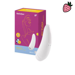 Satisfyer Curvy 1+ - Estimulador Clitoriano com 11 Intensidades de Pulsação e Vibração e Controle via APP