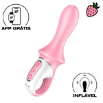 Satisfyer Air Pump Booty 5+ - Vibrador Inflável com 12 Modos de Vibração e Controle via APP