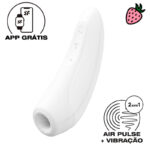 Satisfyer Curvy 1+ - Estimulador Clitoriano com 11 Intensidades de Pulsação e Vibração e Controle via APP