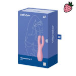 Satisfyer Threesome 3 -  Estimulador de Clitóris com 12 Modos de Vibração à Prova D’Água