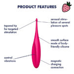 Satisfyer Twirling Fun - Vibrador para Estimulo Coporal e Clitoriano à Prova D’Água