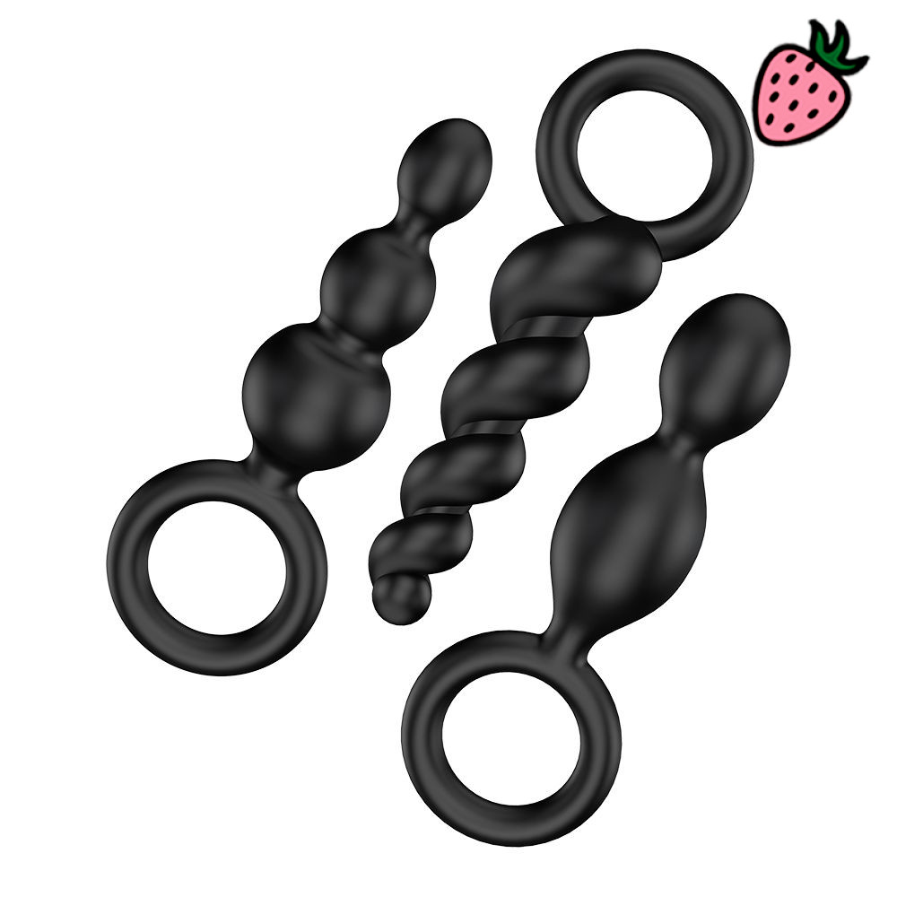 Satisfyer Booty Call - Kit de 3 Plugs Anais em Silicone Flexível Satisfyer Booty Call - Kit de 3 Plugs Anais em Silicone Flexível
