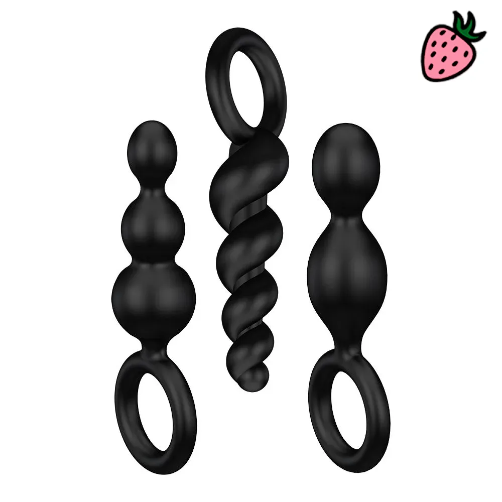 Satisfyer Booty Call - Kit de 3 Plugs Anais em Silicone Flexível Satisfyer Booty Call - Kit de 3 Plugs Anais em Silicone Flexível