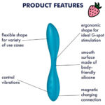 Satisfyer G-Spot Flex 1 - Vibrador Ponto G com 12 Modos de Vibração à Prova D’Água
