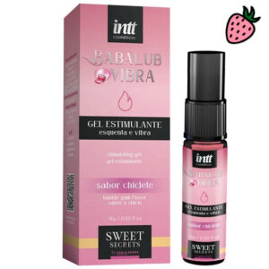 Babalub Vibra Hot 15G - Lubrificante Babalub Sabor Chiclete