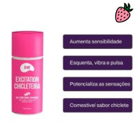 Gel Excitation Chicleteira - Potencializador de Orgasmo Feminino Beijável