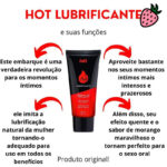 Lubrificante Hot a Base de Água Sabor Morango 50ml