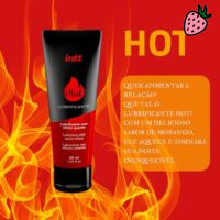 Lubrificante Hot a Base de Água Sabor Morango 50ml