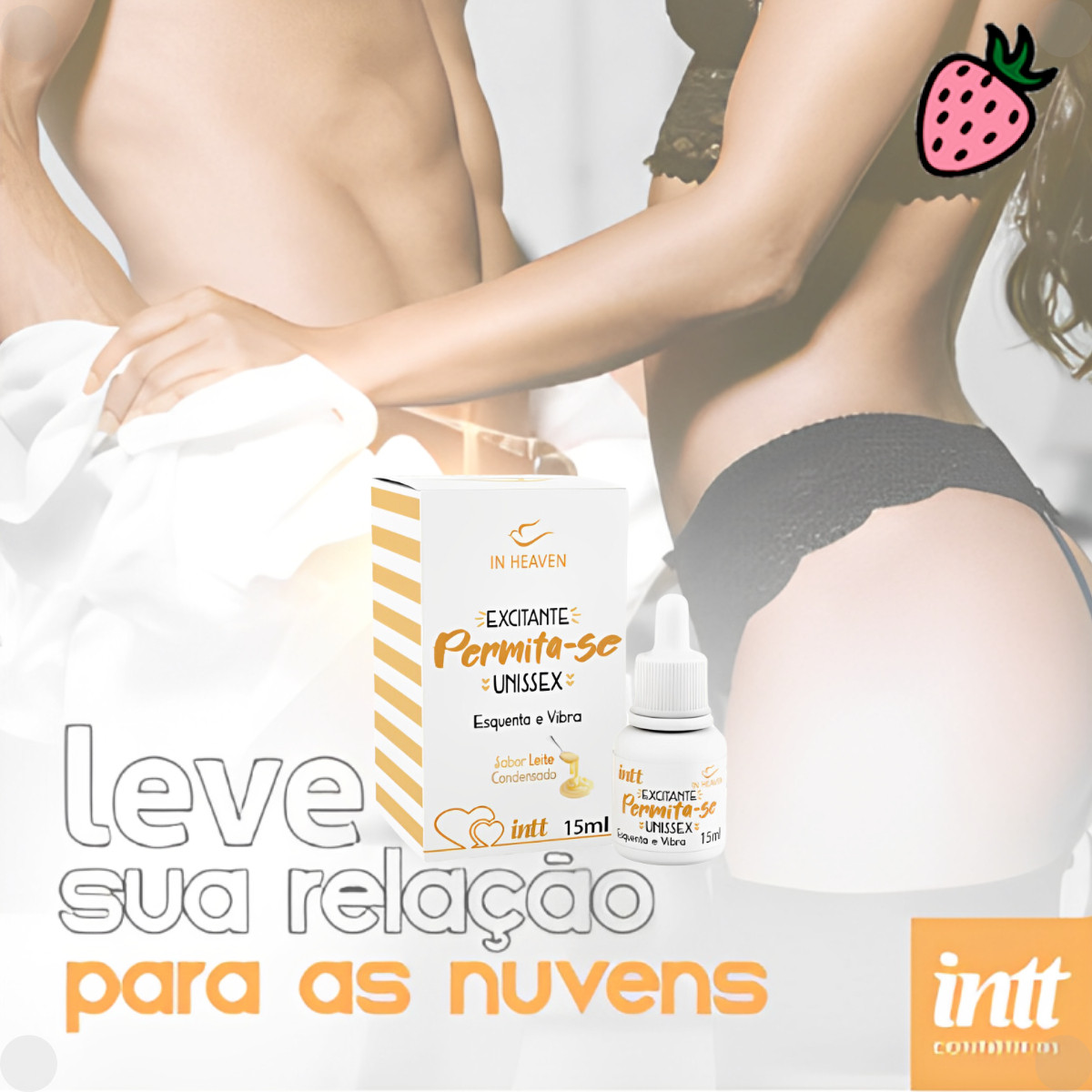 Permita-se Gel Excitante Unissex - Esquenta e Vibra 15ml Intt Permita-se Gel Excitante Unissex - Esquenta e Vibra 15ml Intt