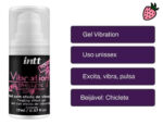 Vibration Power Chiclete Gel 17ml - Gel Extra Forte Vibra Aquece E Lubrifica