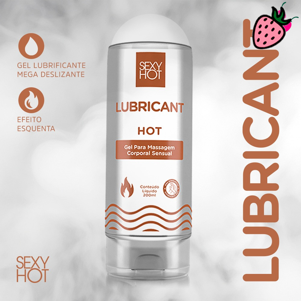 Lubricant HOT - Gel Lubrificante Mega Deslizante Efeito Esquenta - 200ml Lubricant HOT - Gel Lubrificante Mega Deslizante Efeito Esquenta - 200ml