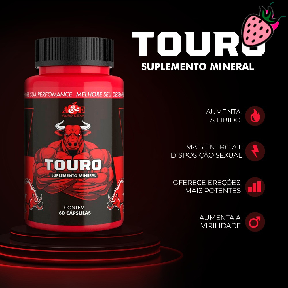 Touro - Suplemento Energético Para Potência Masculina 60 capsulas Touro - Suplemento Energético Para Potência Masculina 60 capsulas