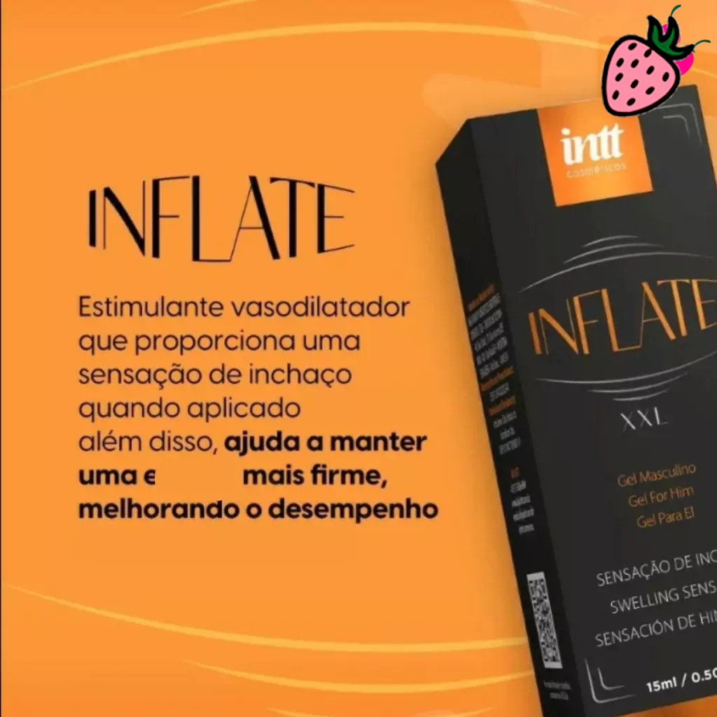 Inflate - Óleo para Massagem Masculino e Potencializador Performance Inflate - Óleo para Massagem Masculino e Potencializador Performance