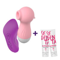 Kit Clímax Digital: Vibrador de Calcinha + Sugador + Lubrificantes Sedenta