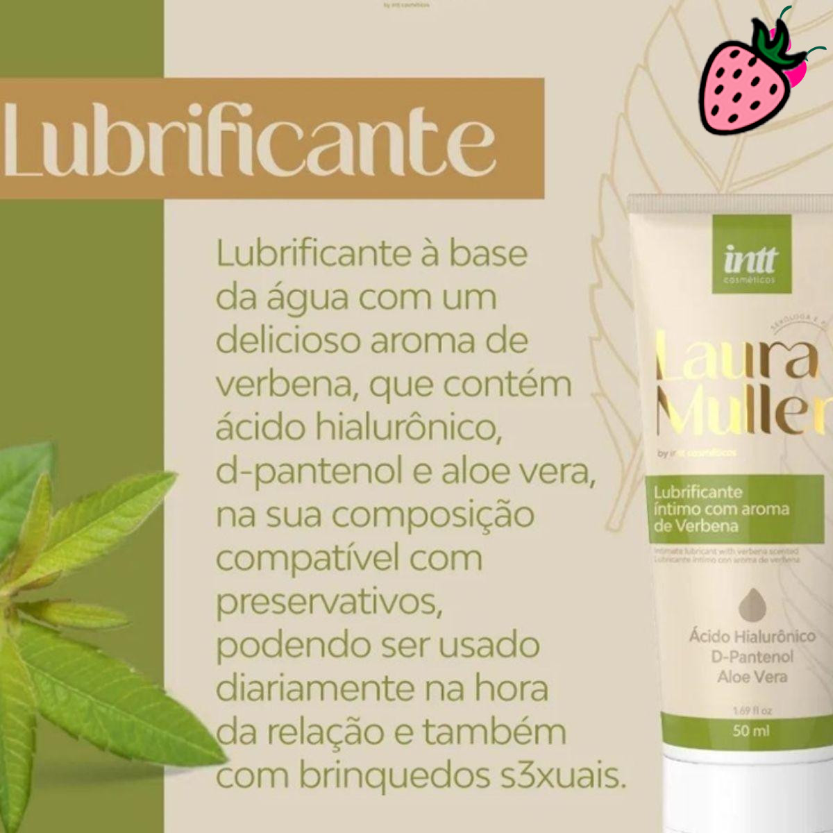 Gel Lubrifiante Íntimo com Aroma de Verbena - by Laura Muller Gel Lubrifiante Íntimo com Aroma de Verbena - by Laura Muller
