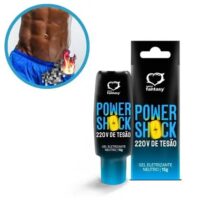Power Shock 22 V de Tesão 15g - Gel Eletrizante Neutro