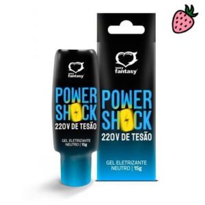 Power Shock 22 V de Tesão 15g - Gel Eletrizante Neutro