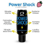 Power Shock 22 V de Tesão 15g - Gel Eletrizante Neutro
