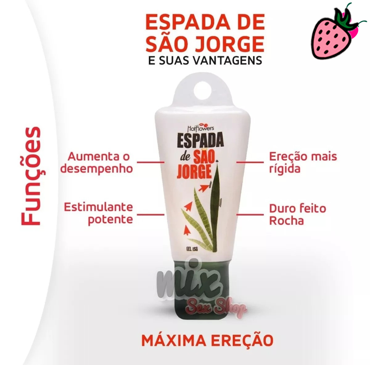 Gel Estimulante Espada de São Jorge 15g Gel Estimulante Espada de São Jorge 15g