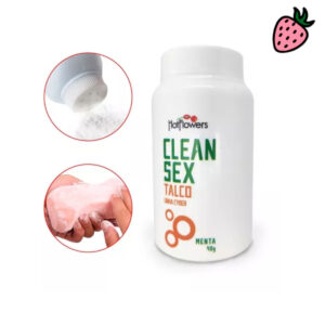 Clean Sex - Talco Aroma de Menta para Conservar Brinquedos Eróticos
