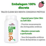 Clean Sex - Talco Aroma de Menta para Conservar Brinquedos Eróticos