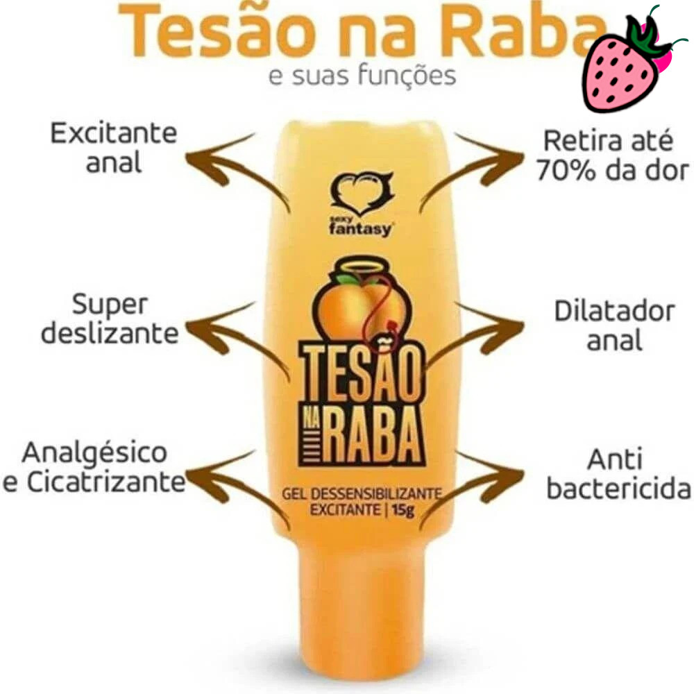 Tesão na Raba - Gel Dessensibilizante e Excitante 15g Tesão na Raba - Gel Dessensibilizante e Excitante 15g