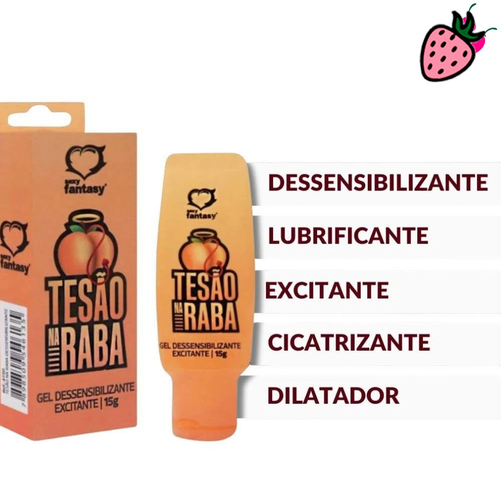 Tesão na Raba - Gel Dessensibilizante e Excitante 15g Tesão na Raba - Gel Dessensibilizante e Excitante 15g