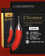 Clitomax Intt Luxury - Vibrador 2 em 1 com ponta estimuladora