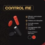Control Me - Bullet Recarregável com 9 Intensidades e Controle Remoto Sem Fio