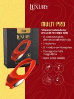 Multi Pro - Vibrador de Casal com Mais de 15 Posições para Uso