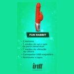 Fun Rabbit - Vibrador com Função e Vai e Vem e Estímulo Clitoriano