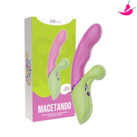Macetando - Vibrador Penetrável Com Função Tapping e Estimulador De Clitóris