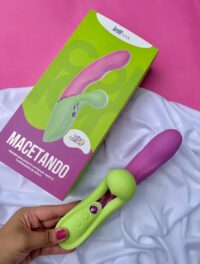 Macetando - Vibrador Penetrável Com Função Tapping e Estimulador De Clitóris