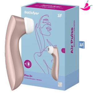 Sugador Satisfyer PRO 2+ UP - Sugador e Estimulador de Clitóris com Ondas de Pressão à Prova D’Água