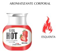 Gel Hot Aromatizante Morango 35ml Hot Flowers