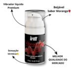 Vibration  Sabor Morango - Gel para Massagem Corporal 17g Intt