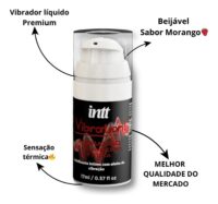 Vibration  Sabor Morango - Gel para Massagem Corporal 17g Intt