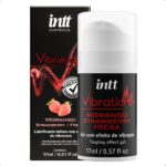 Vibration  Sabor Morango - Gel para Massagem Corporal 17g Intt