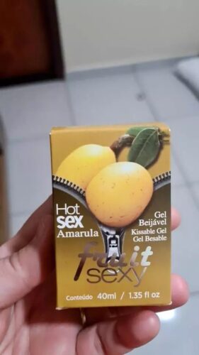 Click to view full screen Fruit Sexy Amarula - Gel Beijável Com Efeito Quente 40g photo review