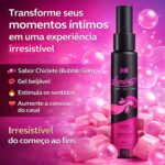 Lambuze Gel Beijável Hot Para Massagem 55ml Intt