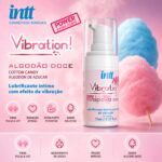 Vibration  Sabor Algodão Doce - Gel Excitante que Vibra Power 17ml Intt