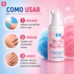 Vibration  Sabor Algodão Doce - Gel Excitante que Vibra Power 17ml Intt