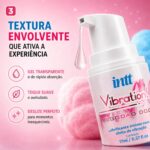 Vibration  Sabor Algodão Doce - Gel Excitante que Vibra Power 17ml Intt