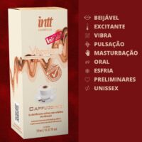 Vibration  Sabor Cappuccino  - Gel Excitante Que Vibra Power Extra Forte17ml Intt