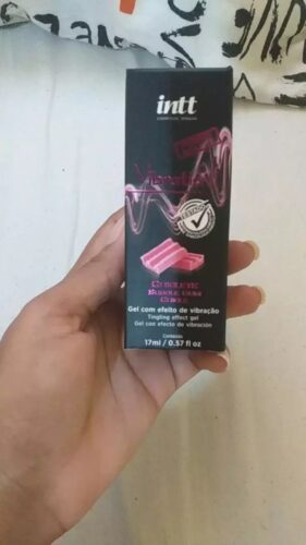 Click to view full screen Vibration Power Chiclete Gel 17ml - Gel Extra Forte Vibra Aquece E Lubrifica photo review
